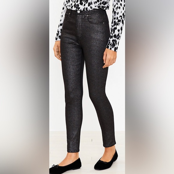 NWOT AMERICAN EAGLE shimmer jeggings size women’s 4 - Picture 1 of 11